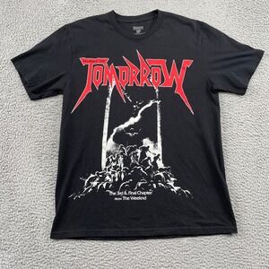 The Weeknd T-Shirt Mens Large Black Hurry Up Tomorrow‎ Album Merch Graphic Tee